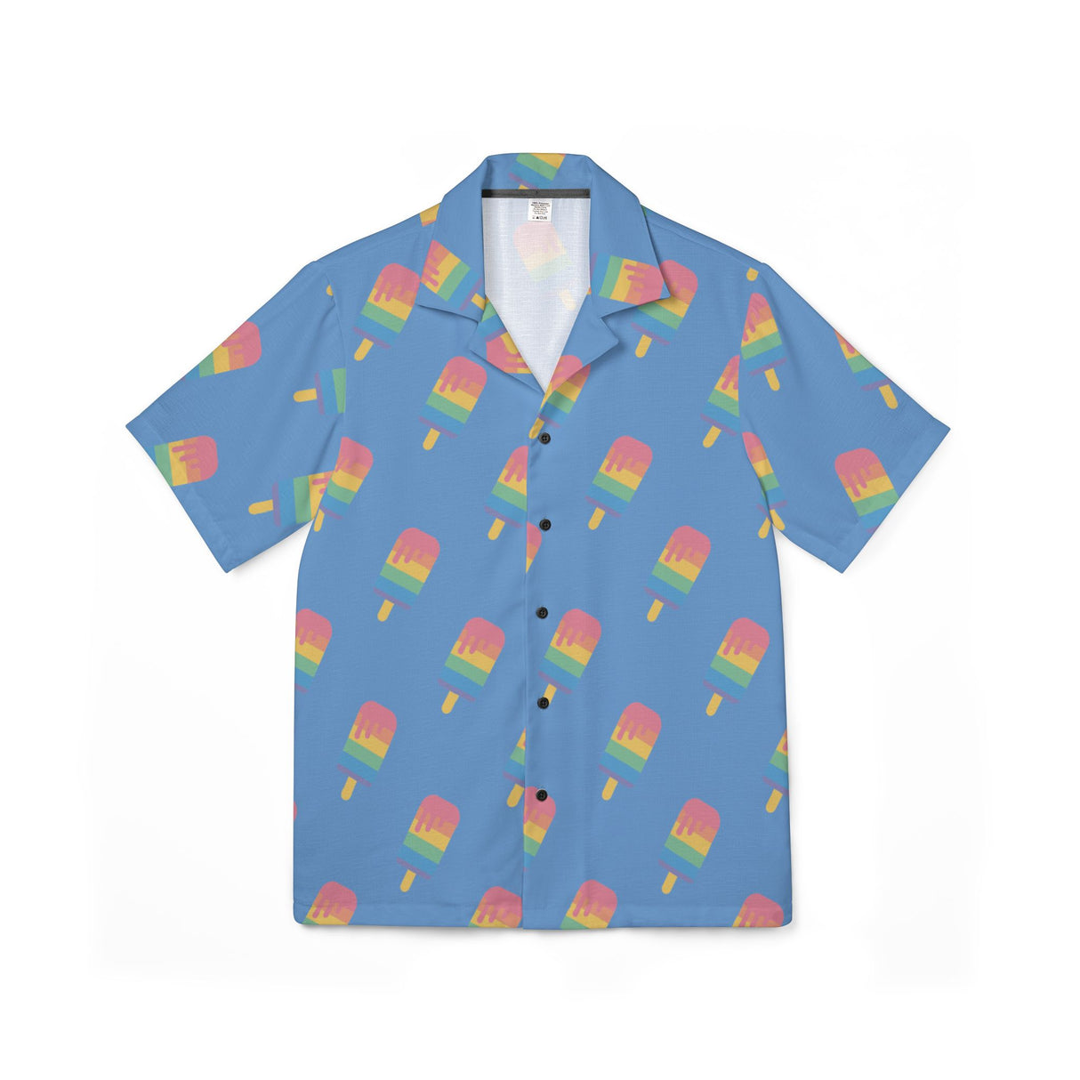 Melting Point Print Hawaiian Camp Shirt for Summer Adventures