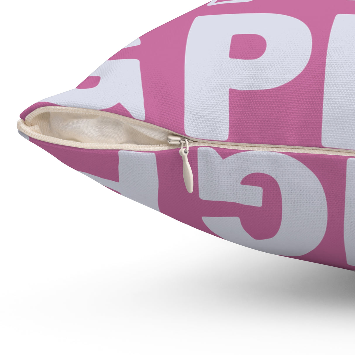 Pig White Spun Polyester Square Pillow - Modern Decor for Stylish Spaces