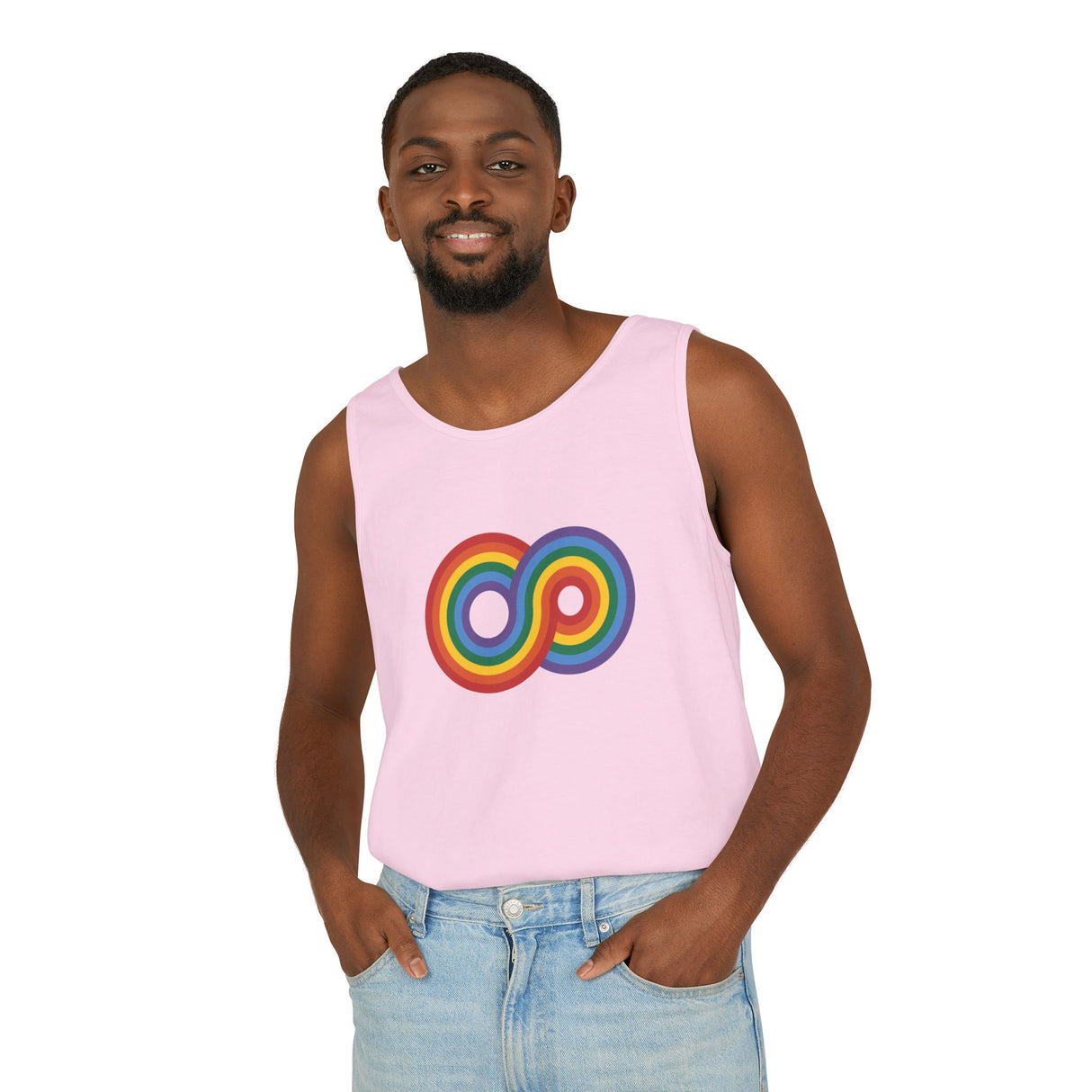 Gayfinity Rainbow Heavyweight Tank – Garment-Dyed, Endlessly Bold