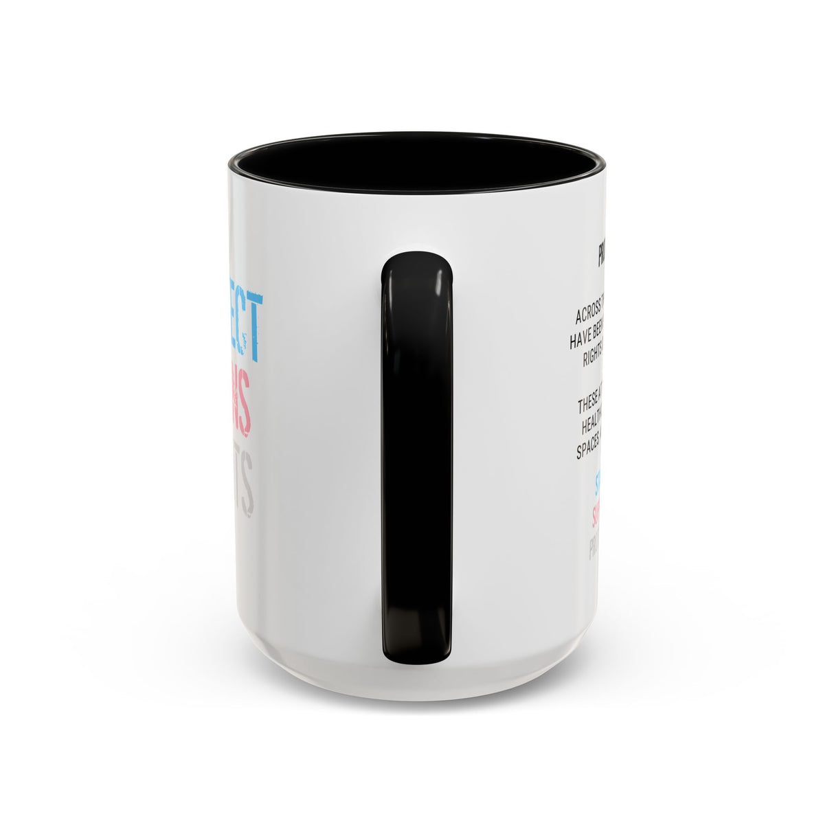 Protect Trans Rights 2025 Accent Mug – Bold Brew, Louder Message