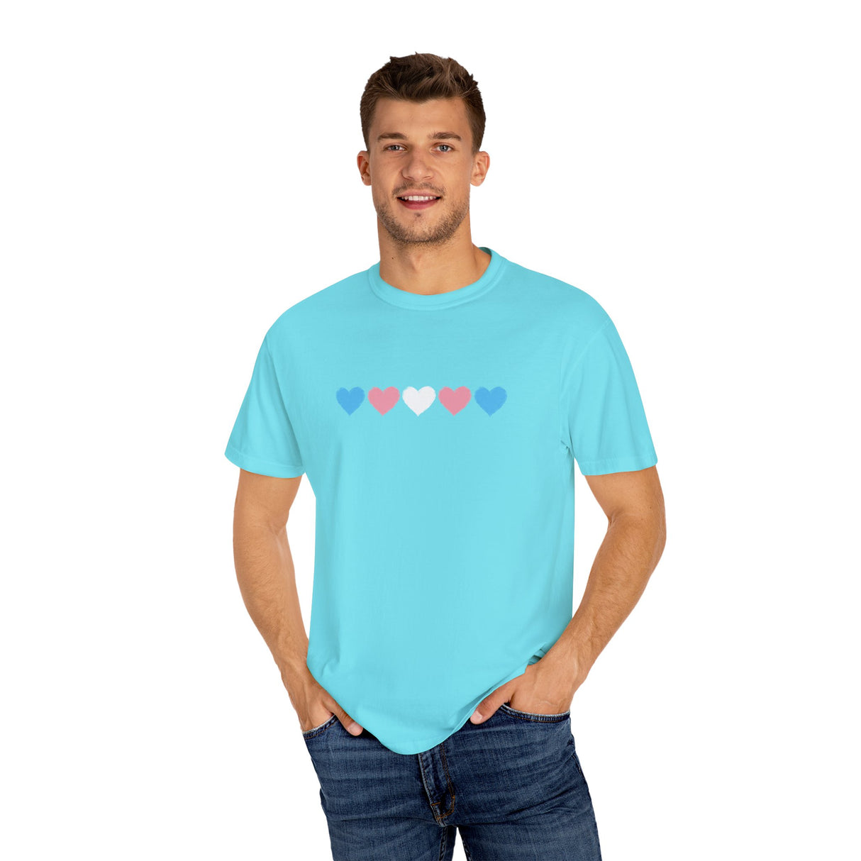 Trans Pride Heavyweight Tee – Soft Structure, Bold Heart