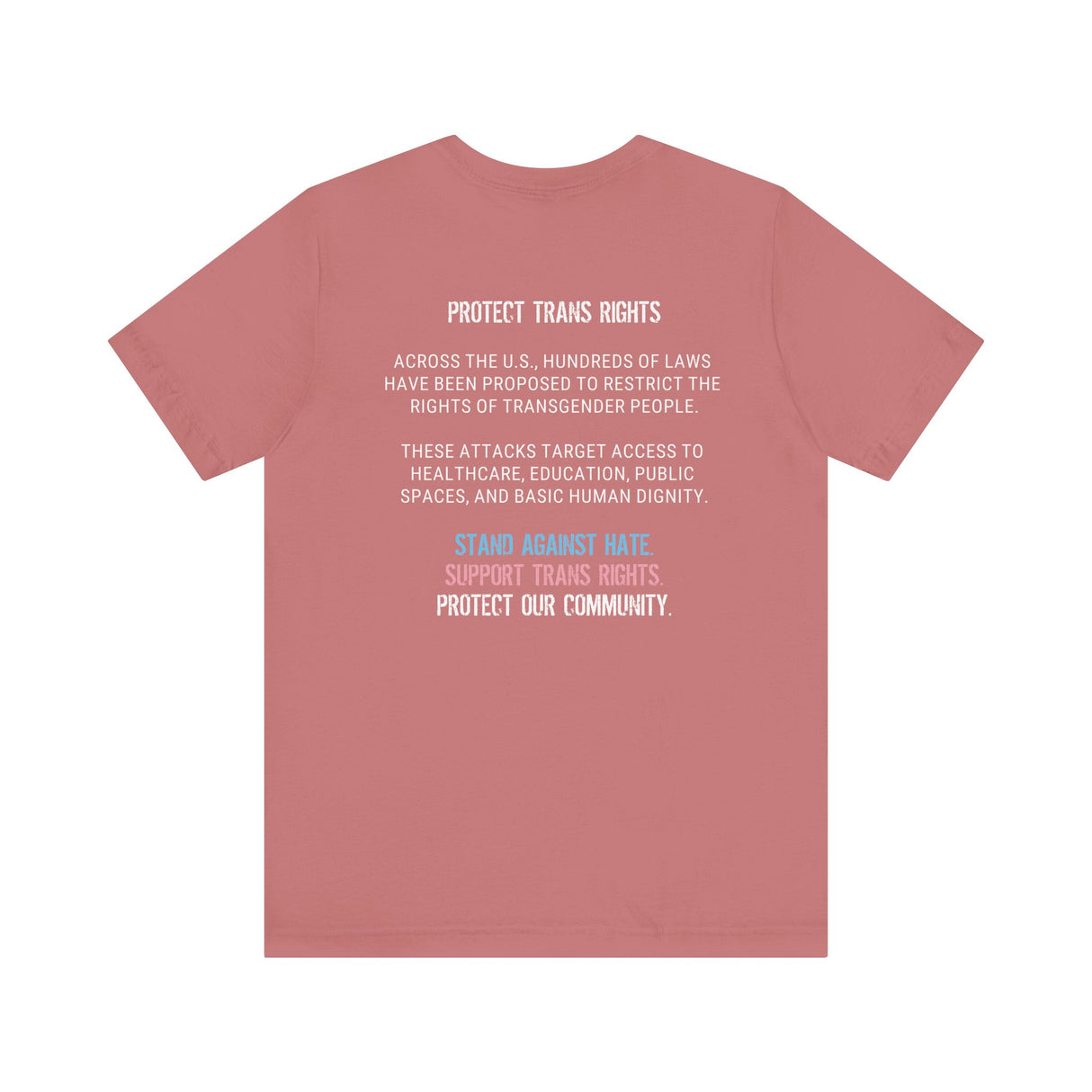 Protect Trans Rights 2025 Lightweight Tee – Soft Fabric, Hard Truth