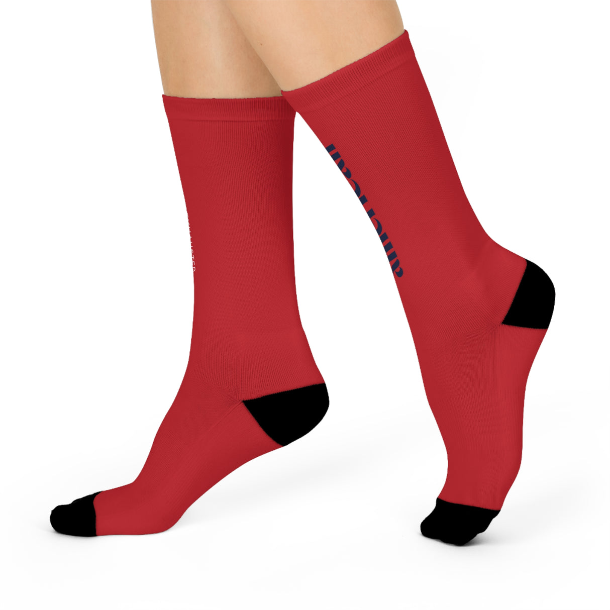 Exhausted American Cushioned Crew Socks - Comfortable Everyday Wear