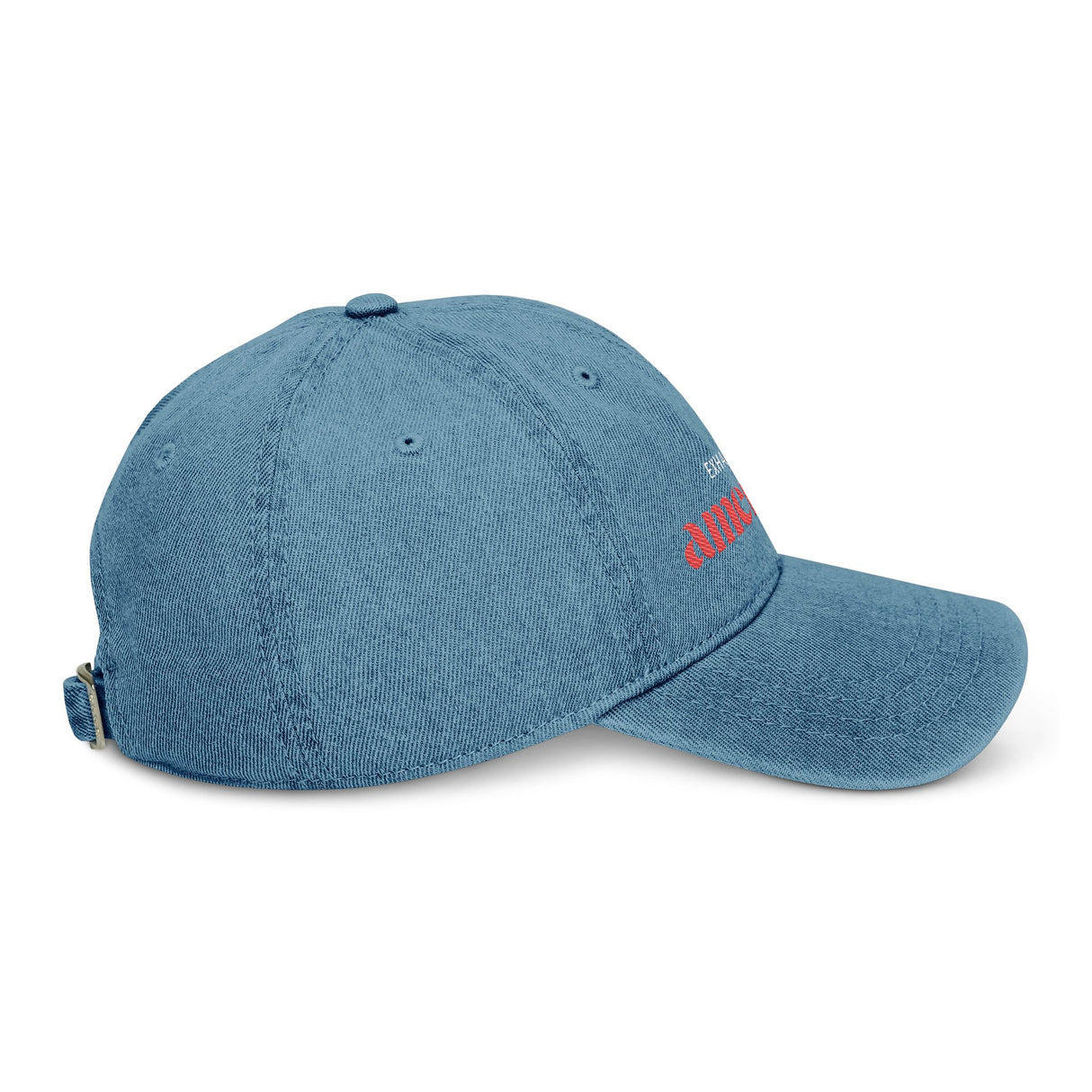 Exhausted American Embroidered Denim Hat