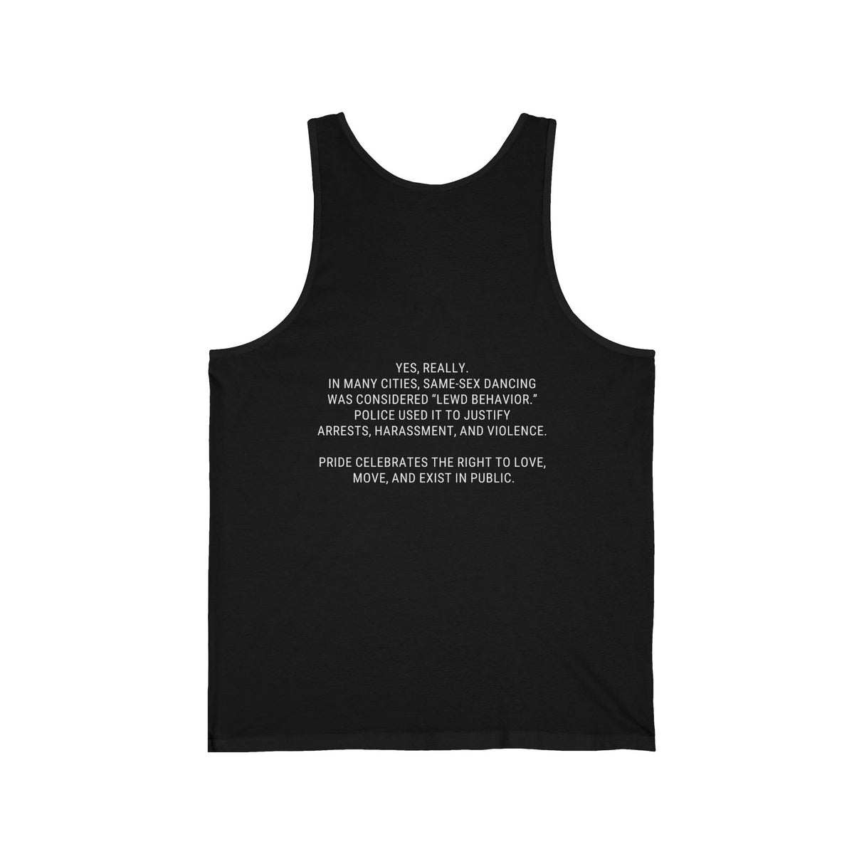 Arrested for Dancing Lightweight Tank – Sleek Fit, Strong Message