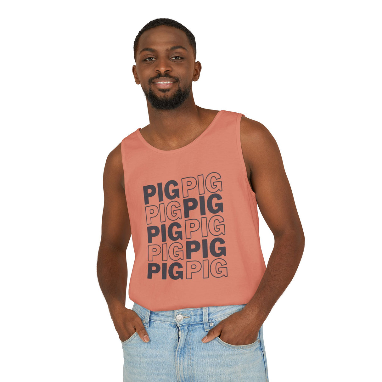 Pig Pattern Tank Top