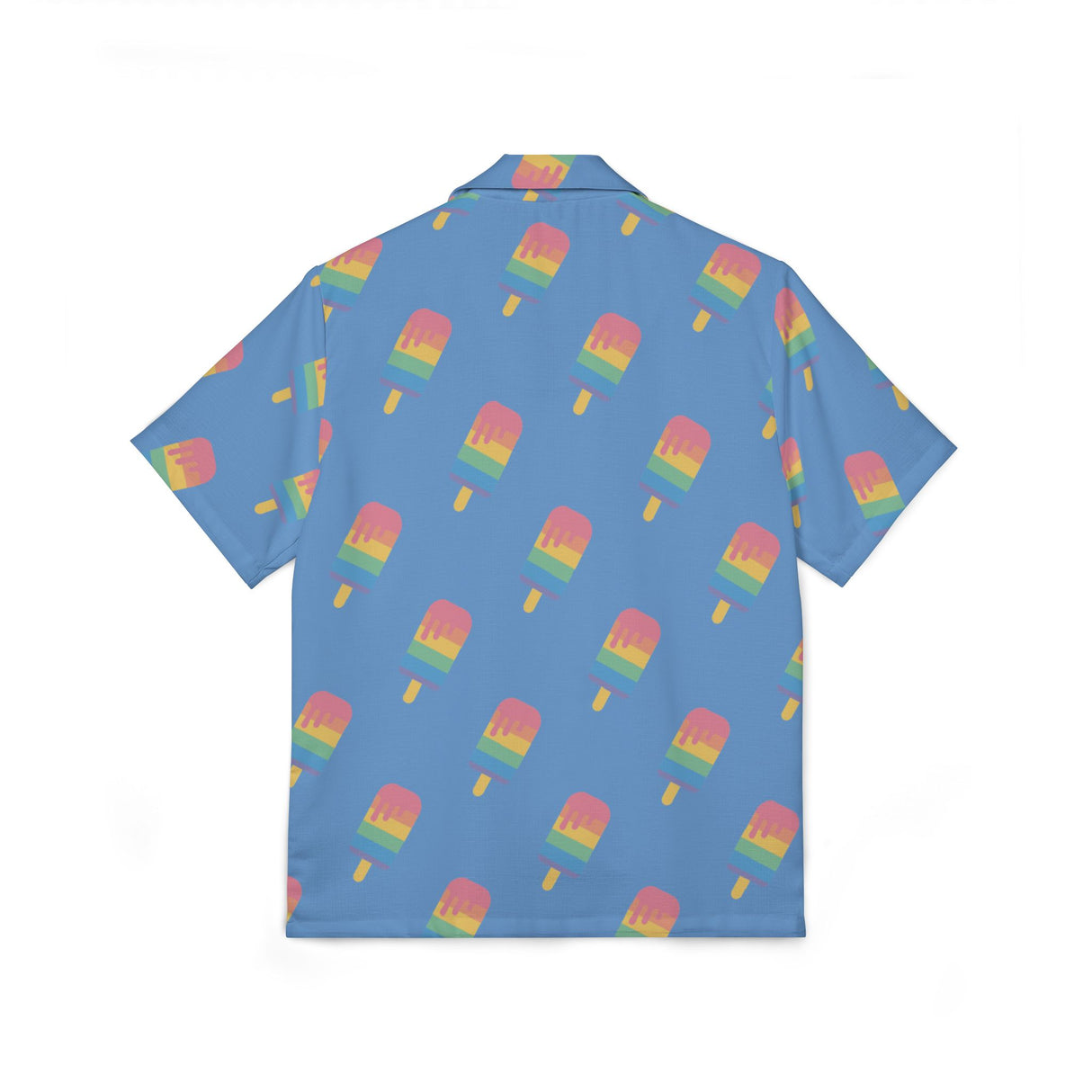 Melting Point Print Hawaiian Camp Shirt for Summer Adventures