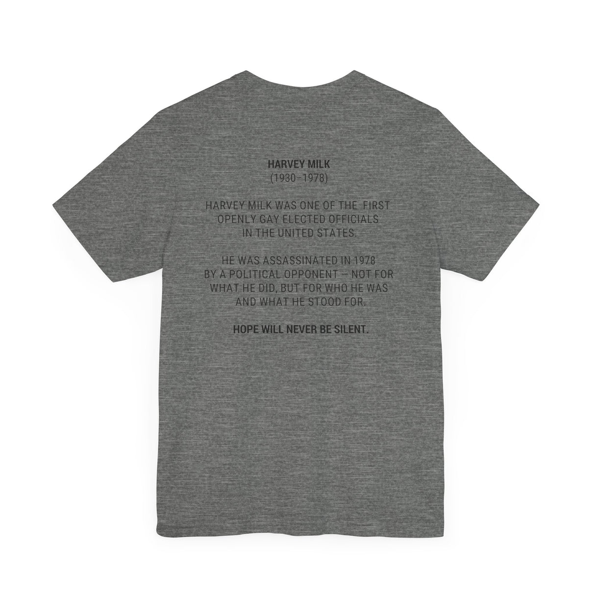 Harvey Milk Lightweight Tee – Soft Fabric, Historic Power
