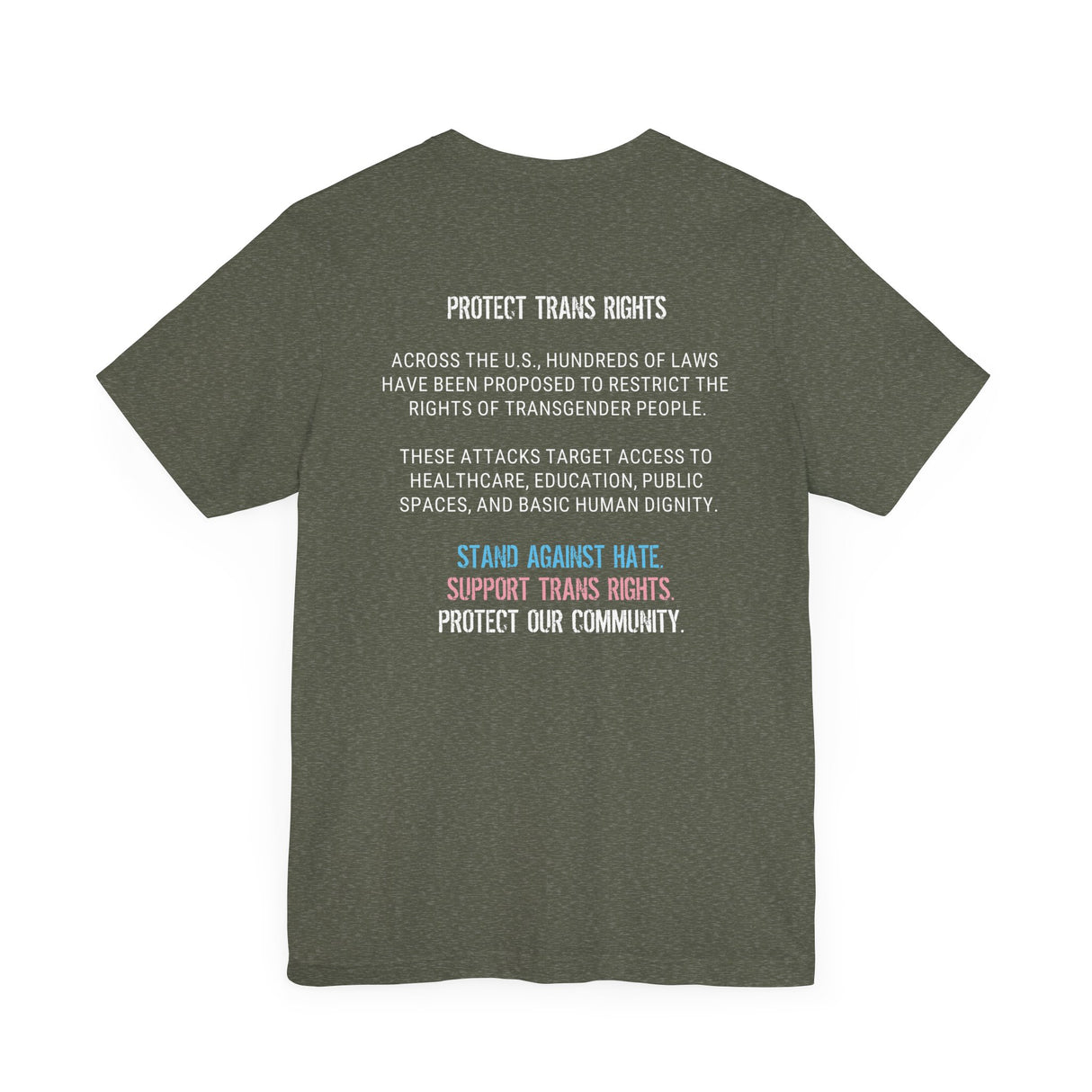 Protect Trans Rights 2025 Lightweight Tee – Soft Fabric, Hard Truth