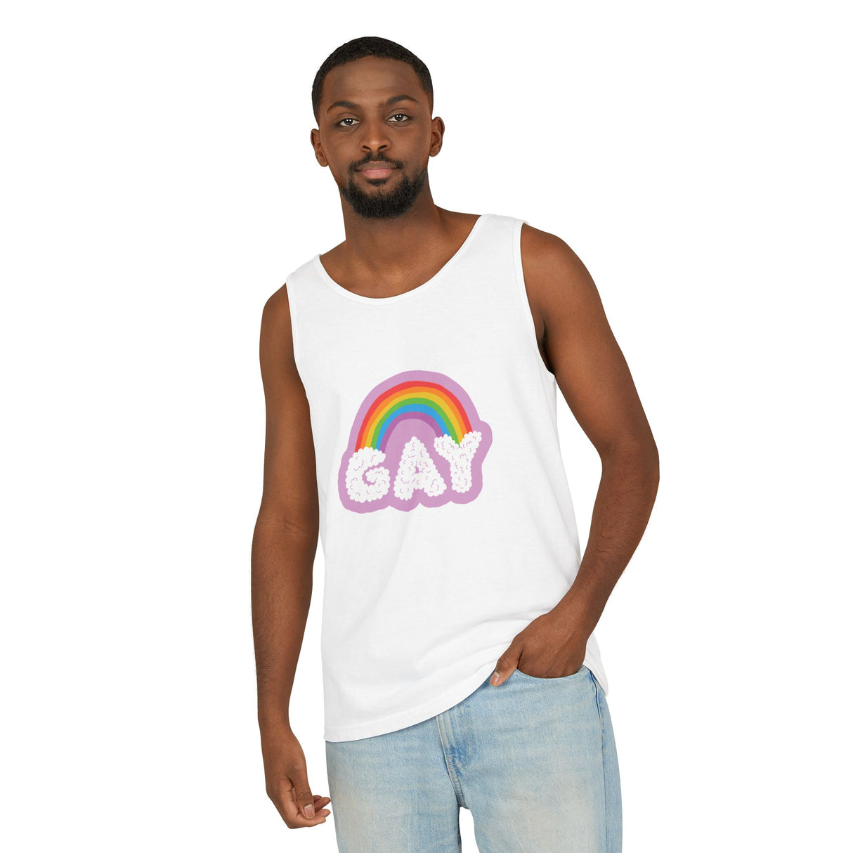 Gay Cloud Tank Top – Chill, Sunny, and Very Out