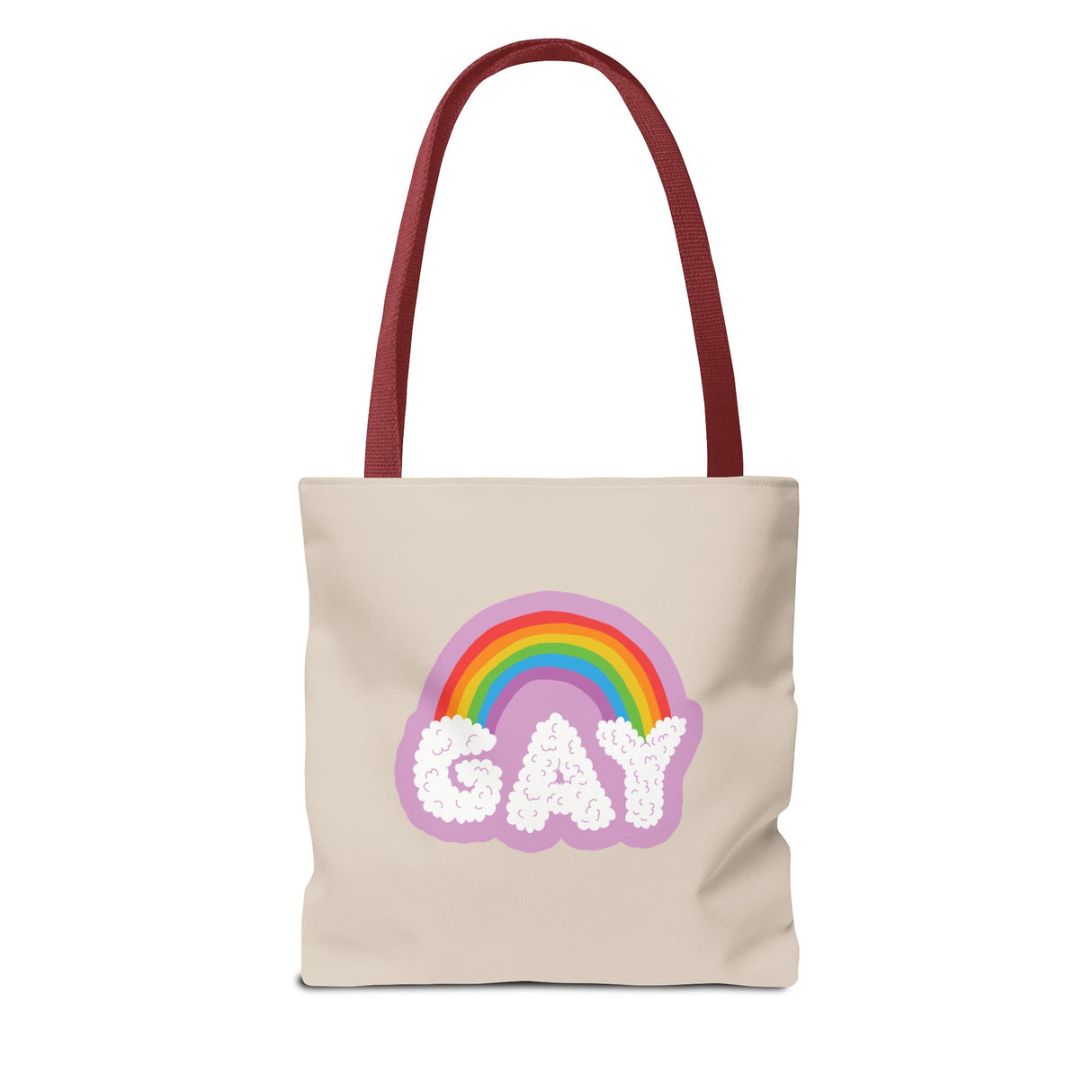 Gay Rainbow Cloud Tote – Cute, Bold, and Built to Carry It All