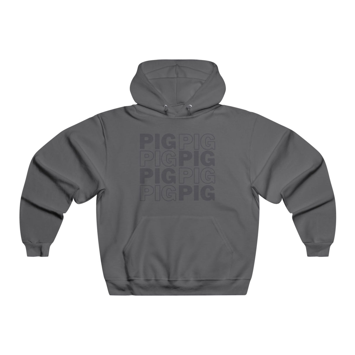 Pig Pattern Hooded Sweatshirt - Cozy Graphic Hoodie