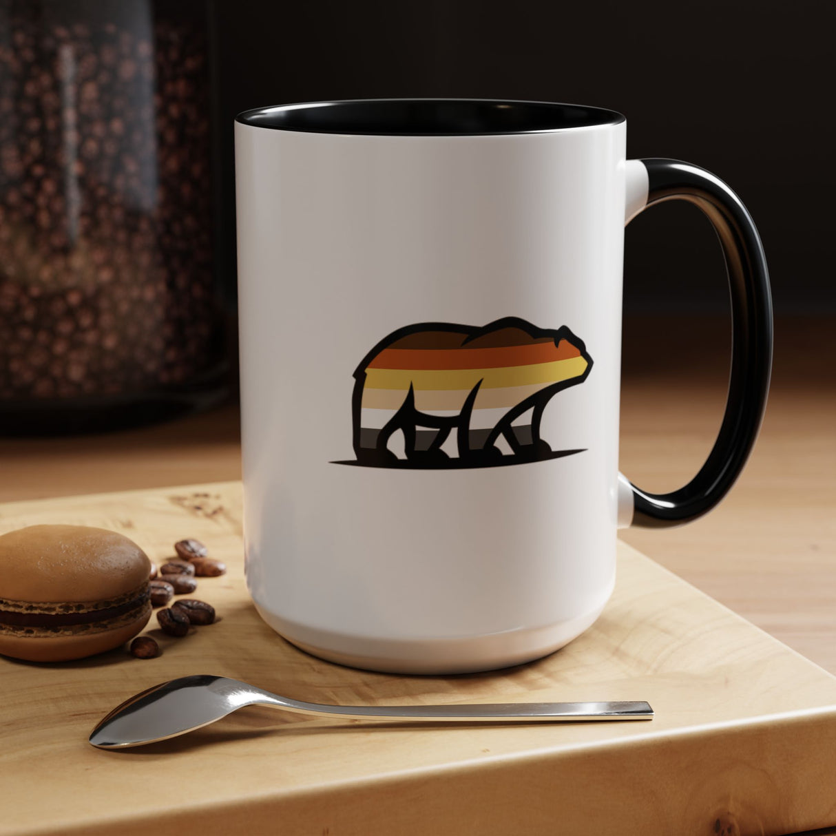 Big Bear Icon Accent Coffee Mug - 11oz & 15oz Options
