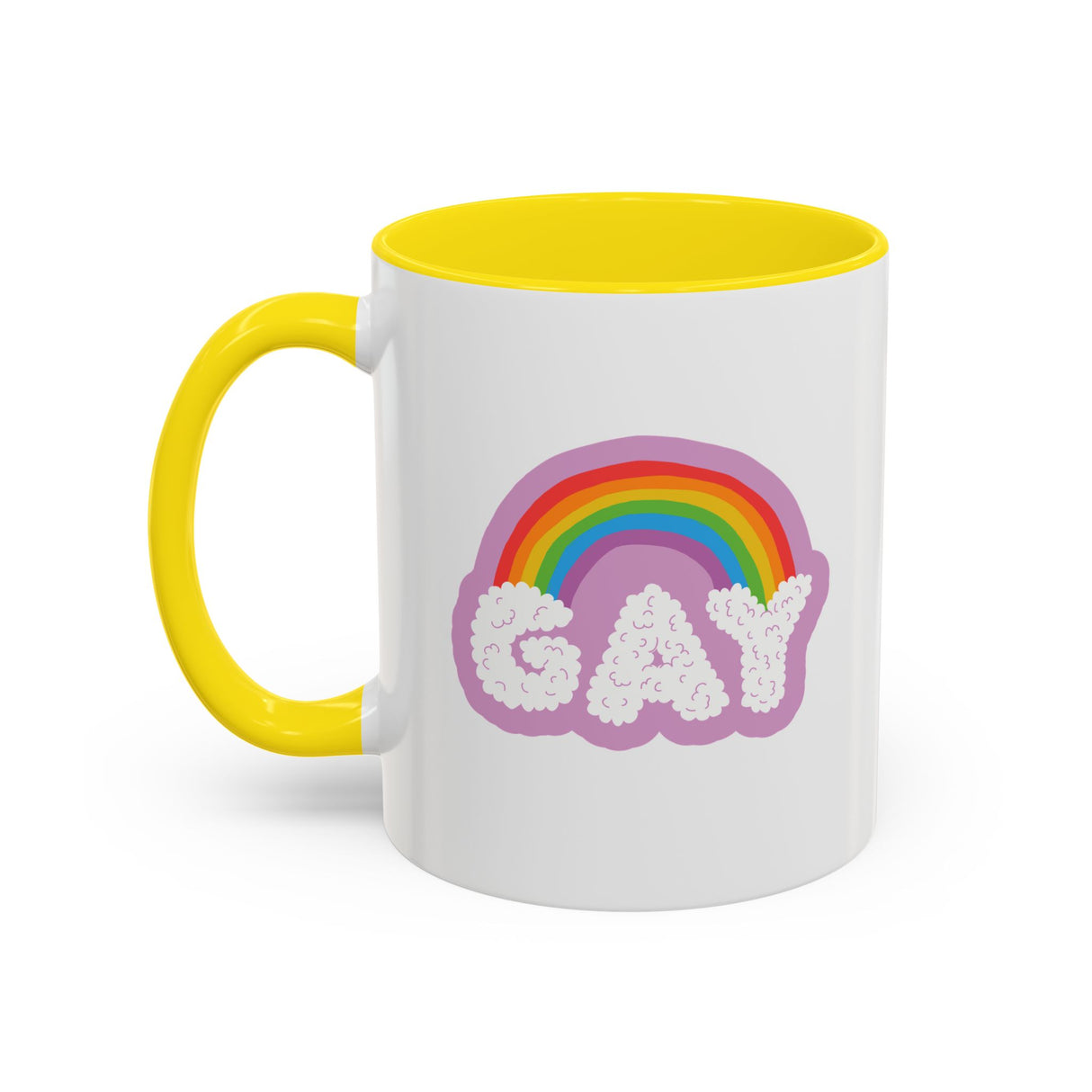 Gay Rainbow Cloud Mug - 11oz & 15oz Options
