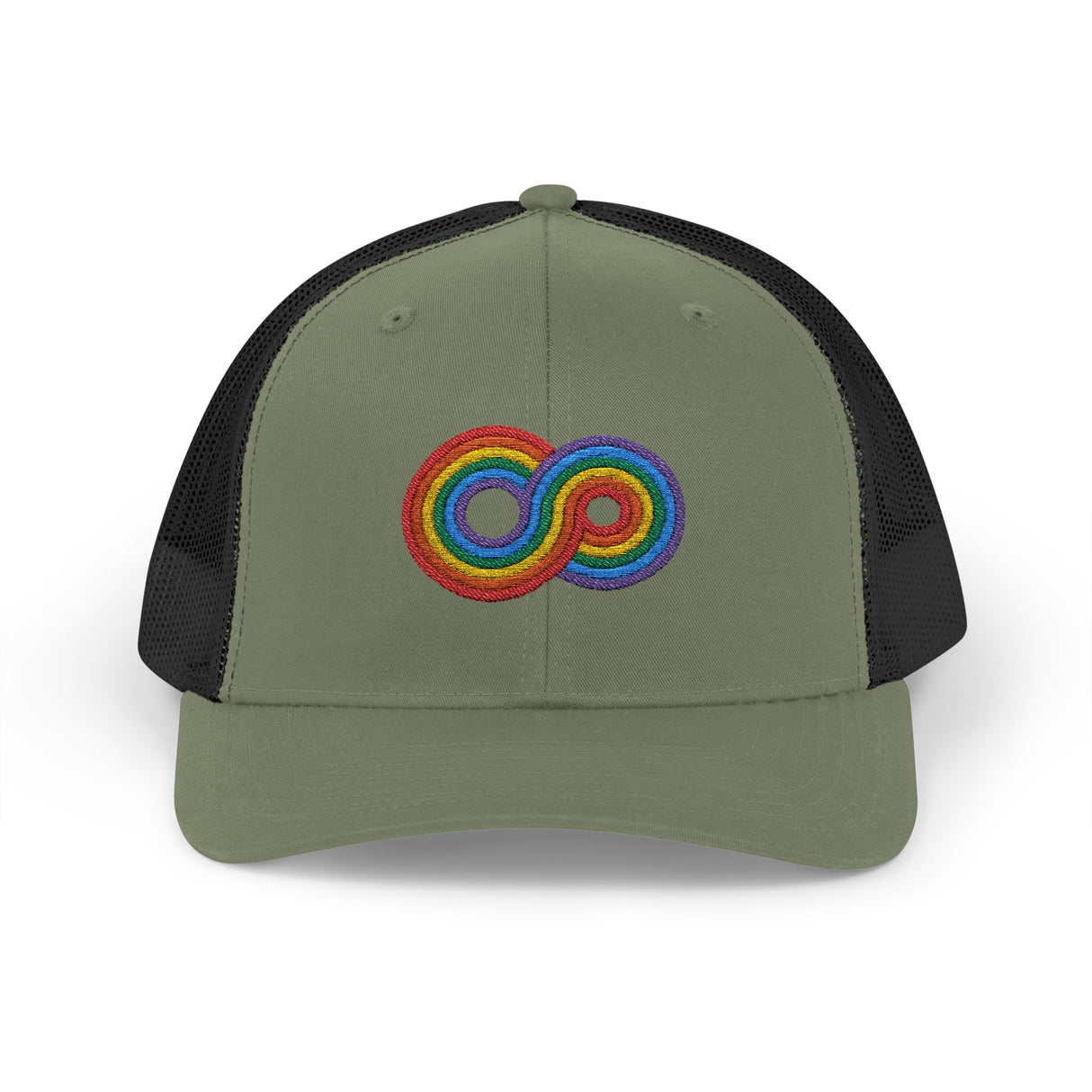 Gayfinity Rainbow Trucker Hat – Breezy Build, Boundless Pride