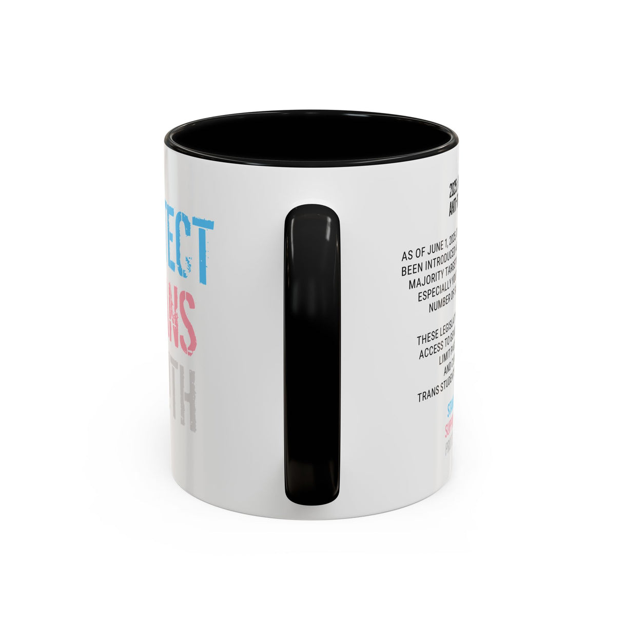 2025 Protect Trans Youth Accent Mug – Sip With Purpose