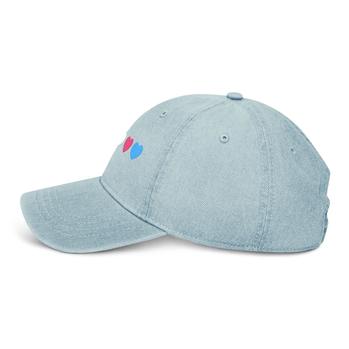 Trans Heart Denim Dad Hat – Classic Fit, Loud Love