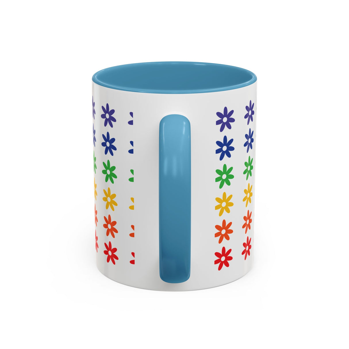 Rainbow Flowers Mug – Sip with Pride - 11oz & 15oz Options