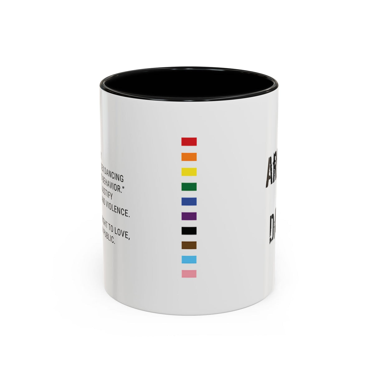 Arrested for Dancing Accent Mug – Stirred, Not Silent