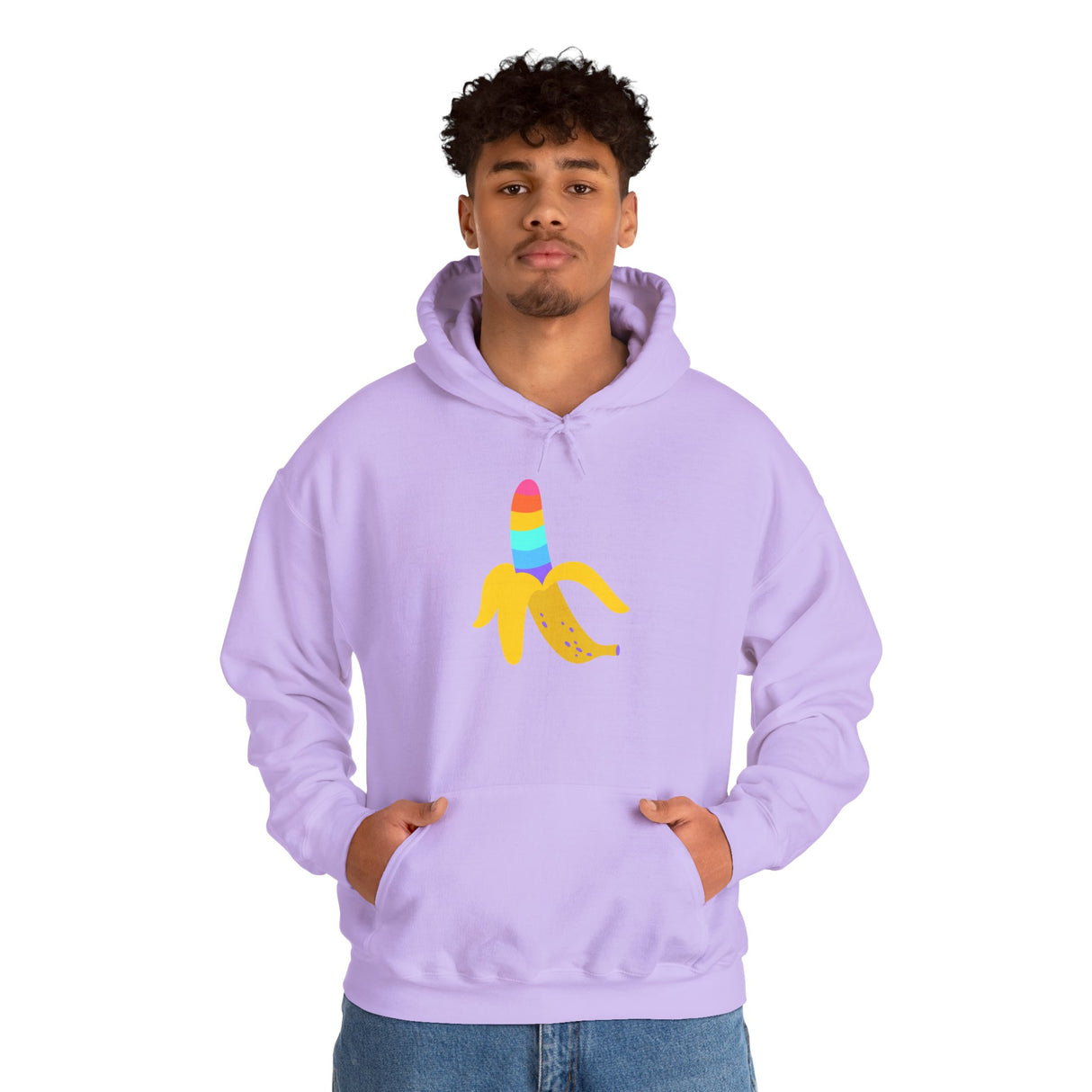 Banana Rainbow Cozy Pullover Sweatshirt