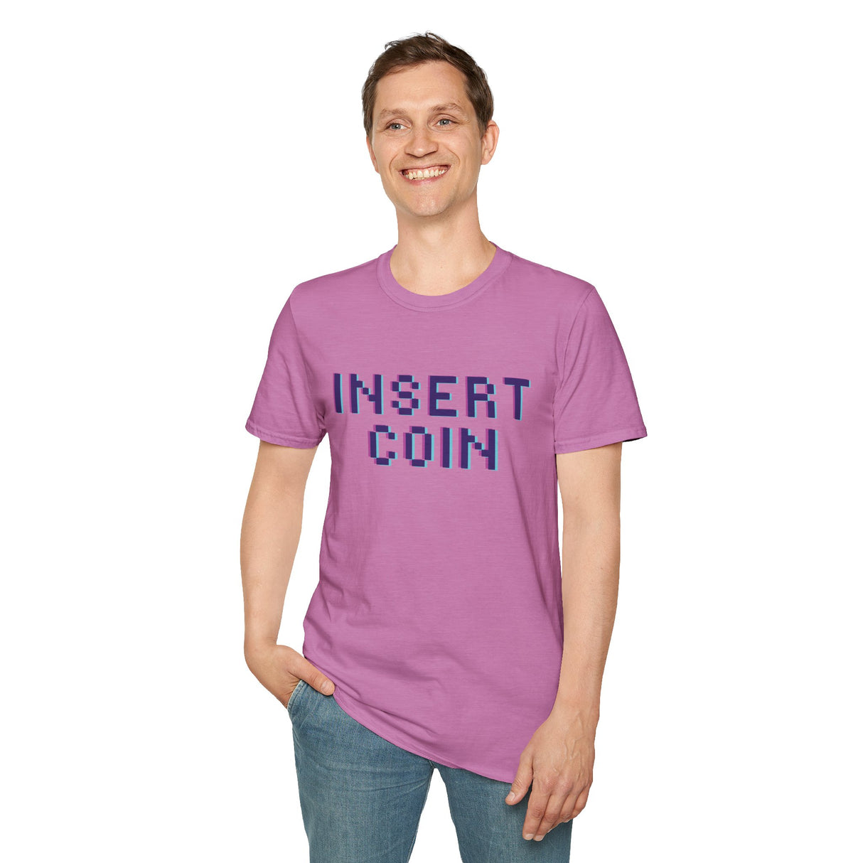 Insert Coin Unisex Softstyle T-Shirt - Casual Comfort Tee for Everyday Wear