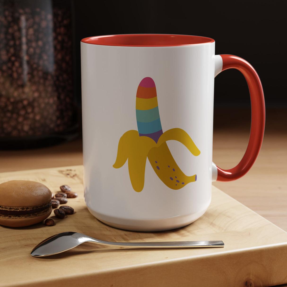 Rainbow Banana Coffee Mug - 11oz & 15oz Options