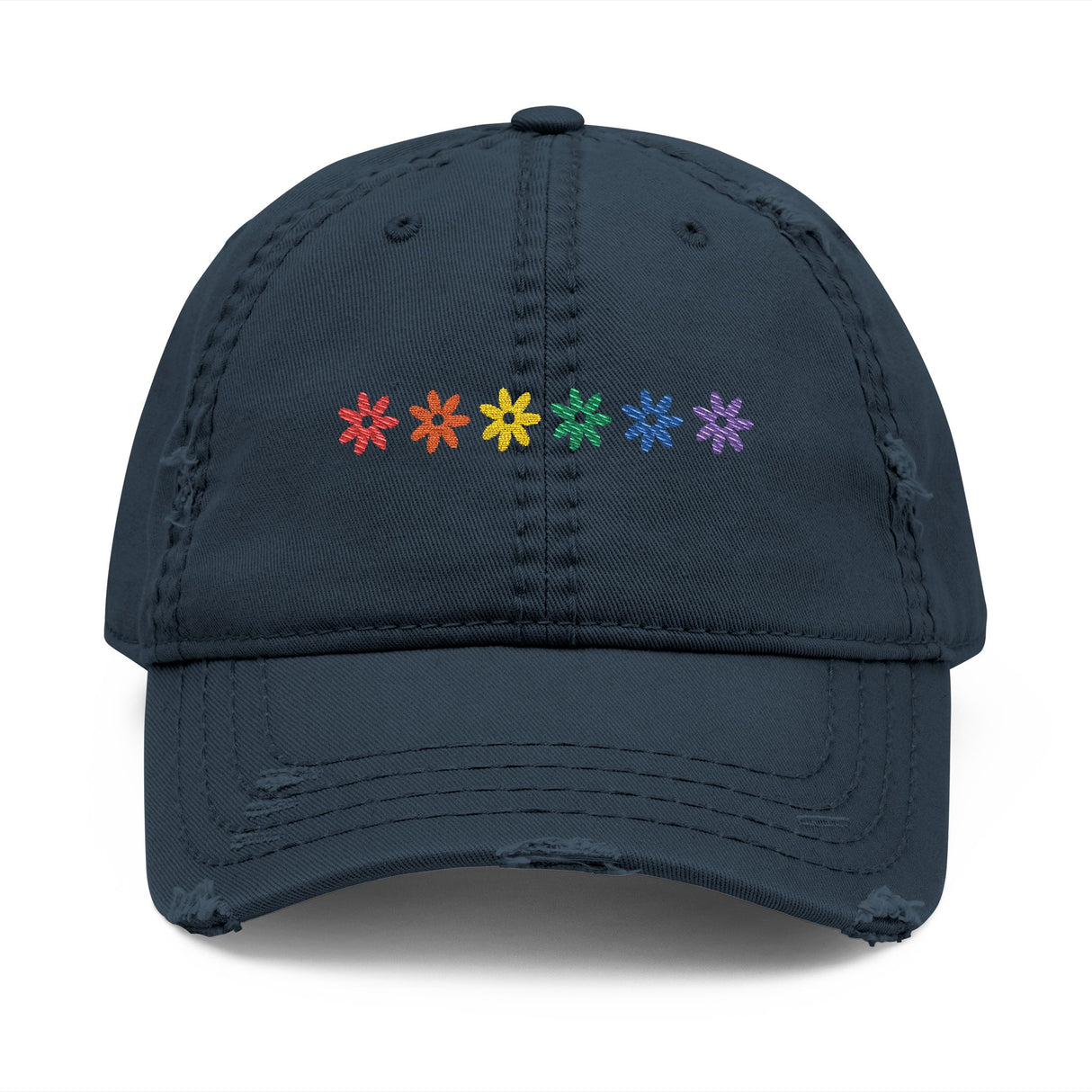 Rainbow Flowers Hat – Soft Petals, Sharp Energy