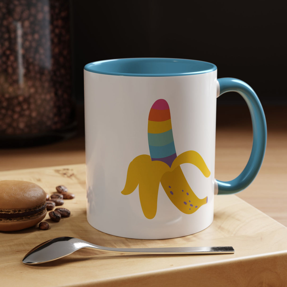 Rainbow Banana Coffee Mug - 11oz & 15oz Options