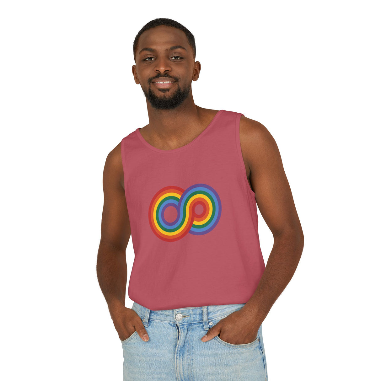 Gayfinity Rainbow Heavyweight Tank – Garment-Dyed, Endlessly Bold