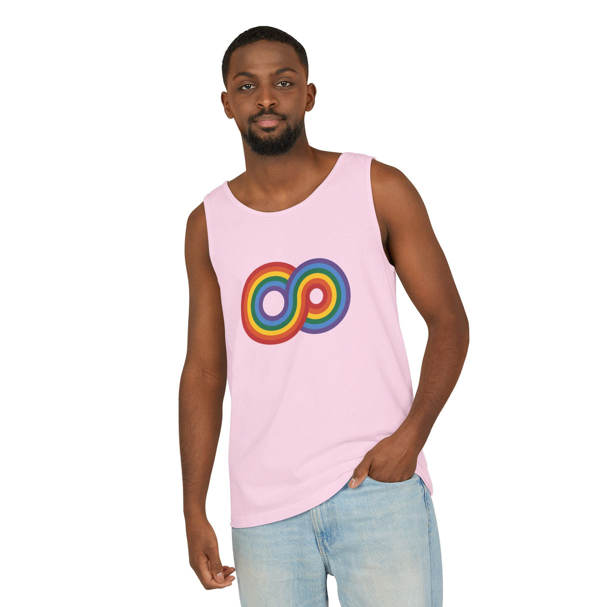 Gayfinity Rainbow Heavyweight Tank – Garment-Dyed, Endlessly Bold