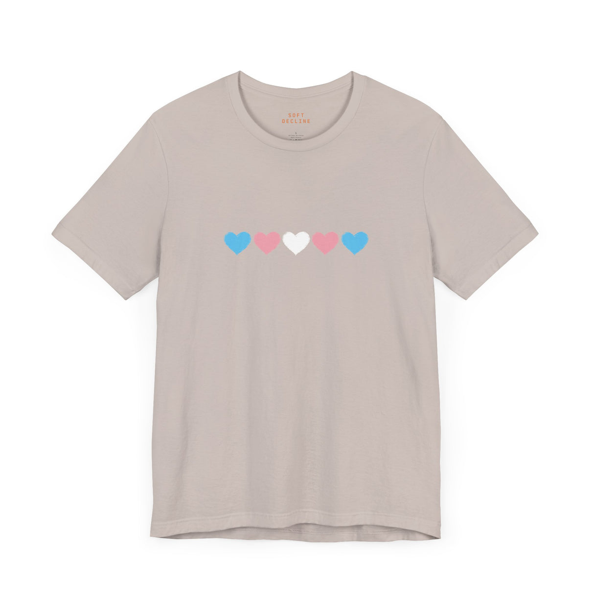 Trans Rainbow Brushstrokes Lightweight Tee – Soft Feel, Strong Message