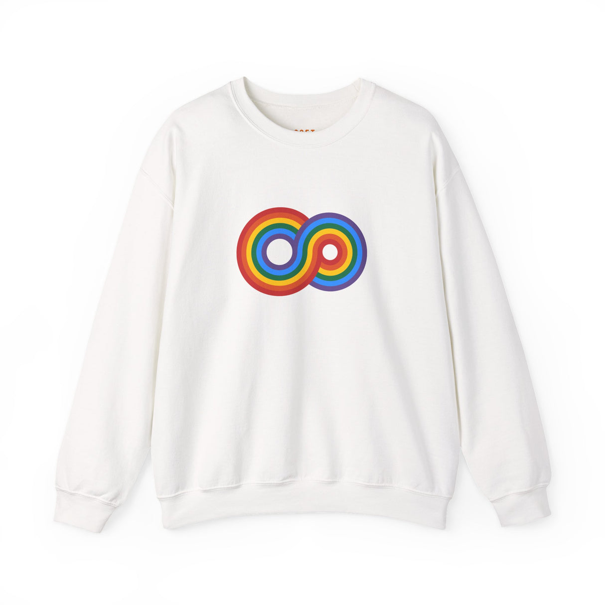 Gayfinity Rainbow Medium Weight Sweatshirt – Cozy Fit, Infinite Pride