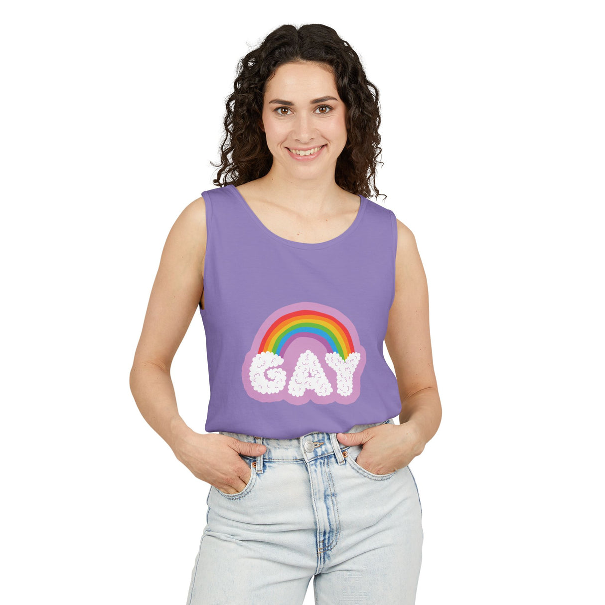 Gay Cloud Tank Top – Chill, Sunny, and Very Out