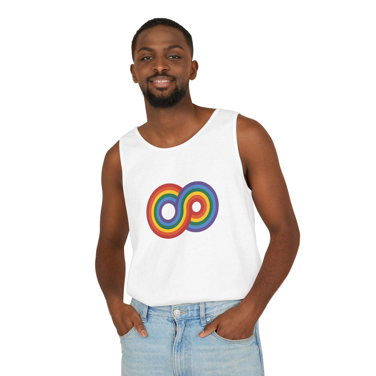 Gayfinity Rainbow Heavyweight Tank – Garment-Dyed, Endlessly Bold