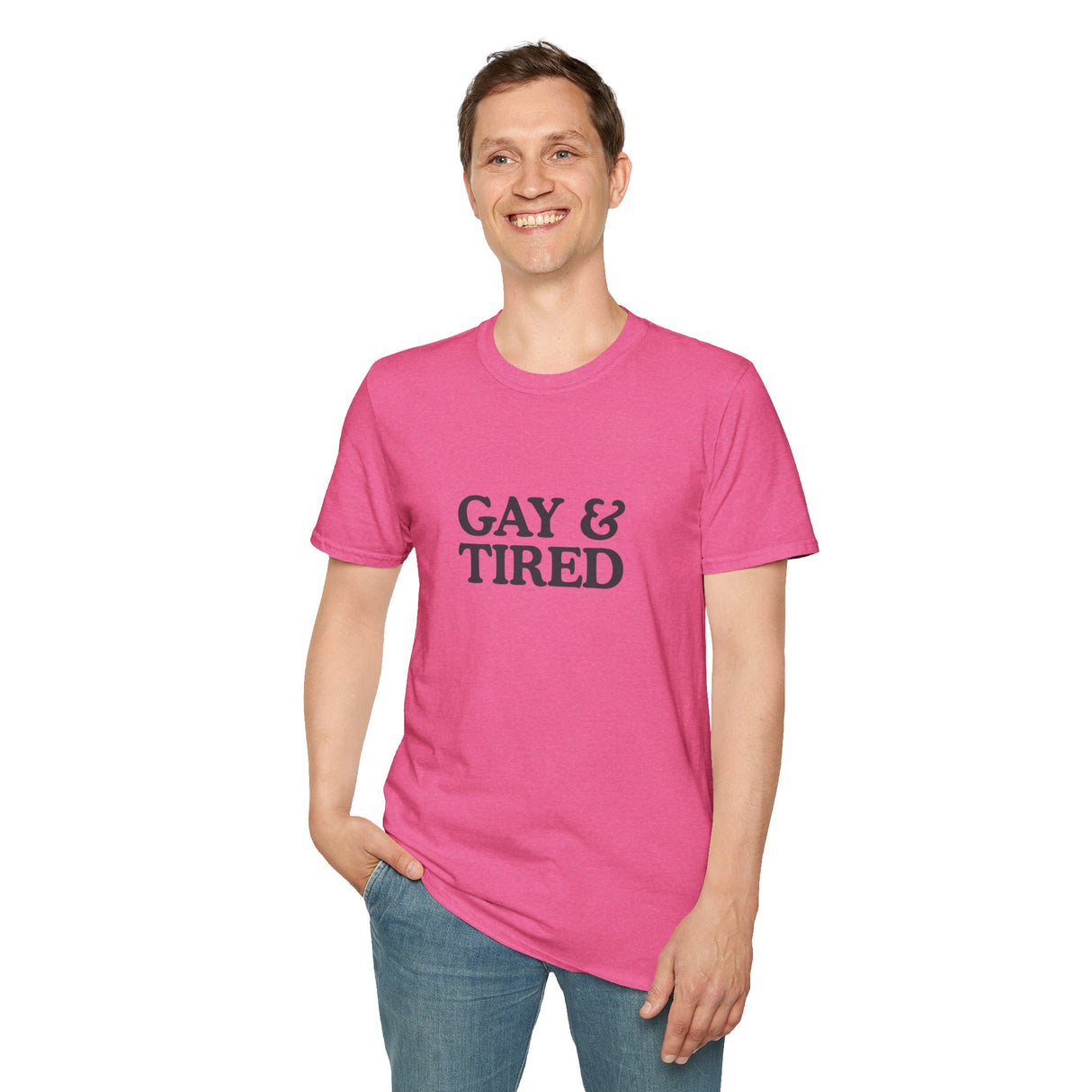 Gay & Tired Softstyle T-Shirt - Casual Comfort Tee for Everyday Wear