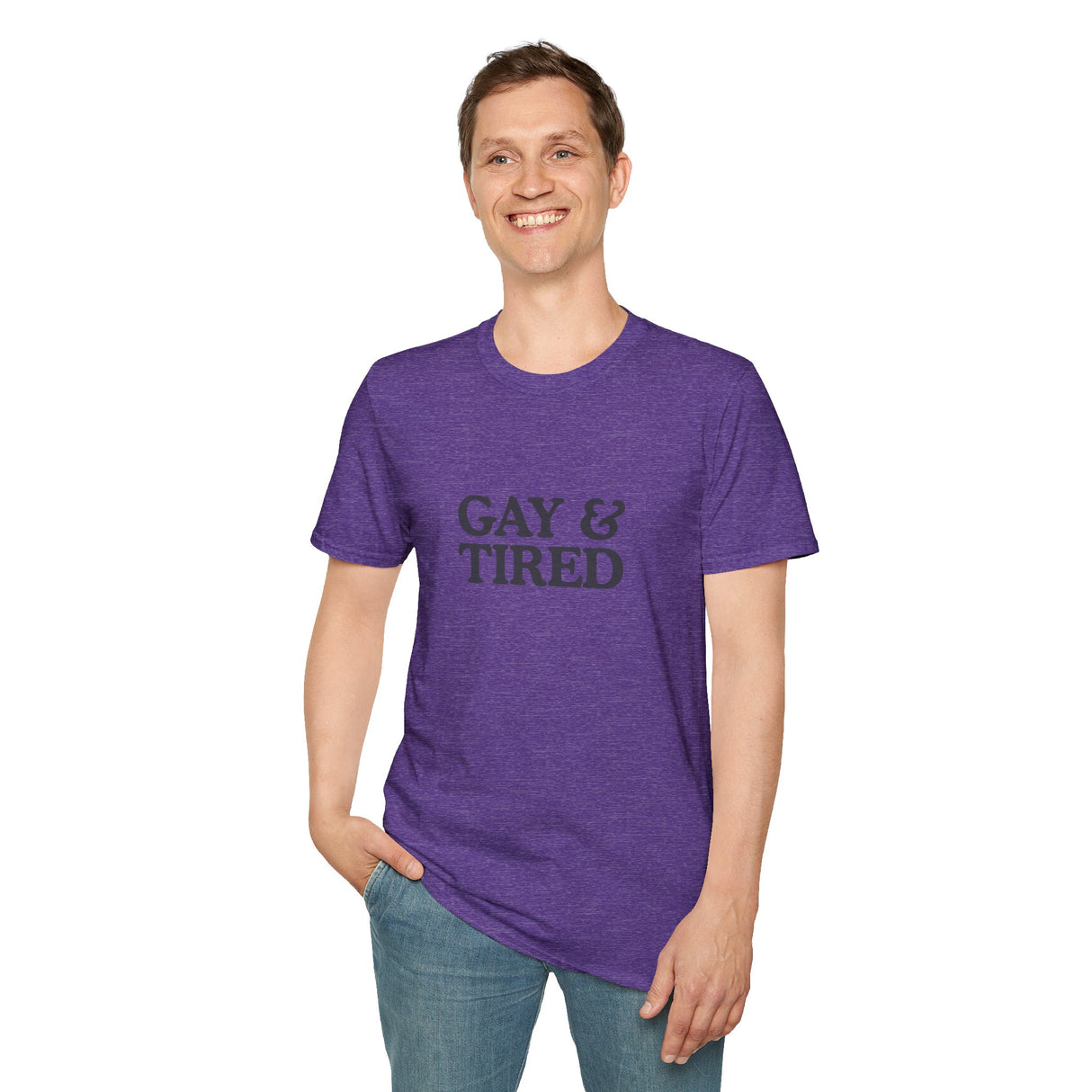 Gay & Tired Softstyle T-Shirt - Casual Comfort Tee for Everyday Wear
