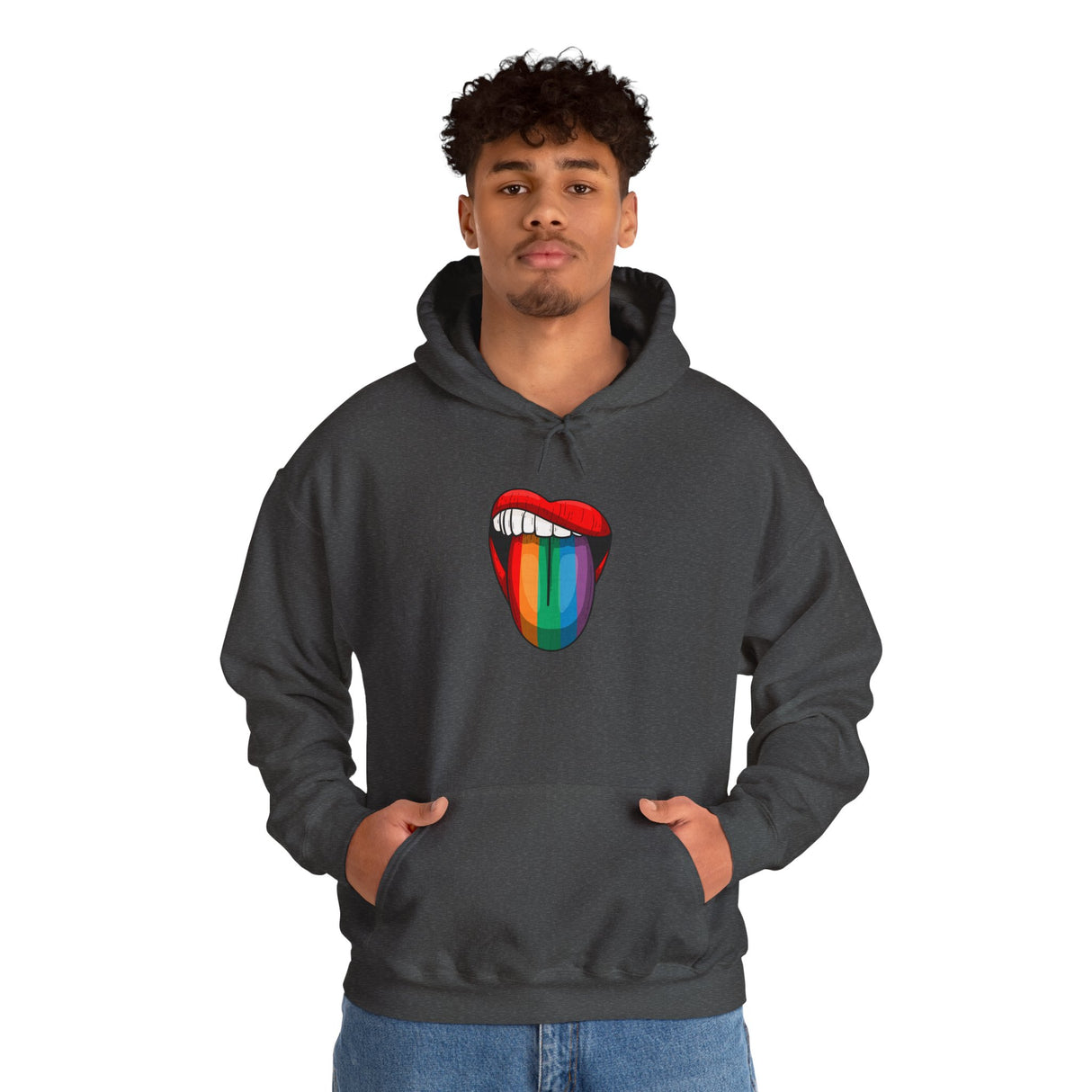 Rainbow Lick Cozy Pullover Hoodie