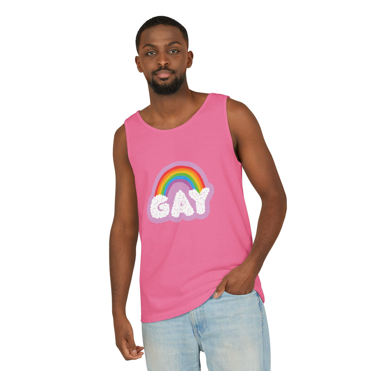 Gay Cloud Tank Top – Chill, Sunny, and Very Out