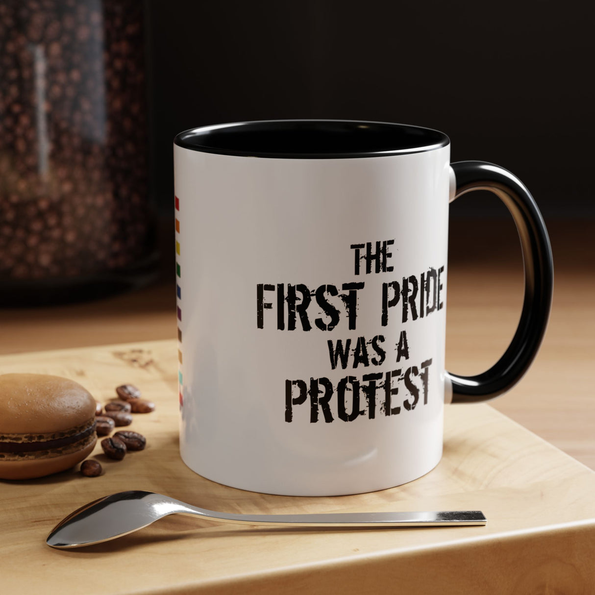 First Pride Was a Protest Accent Mug – Truth in Every Sip