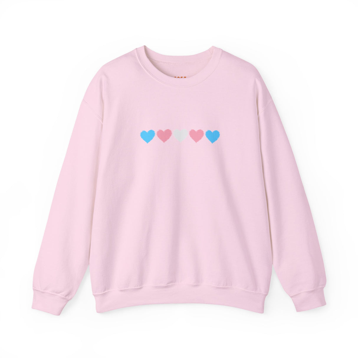 Trans Rainbow Brushstrokes Medium Weight Sweatshirt – Warm Layers, Clear Message