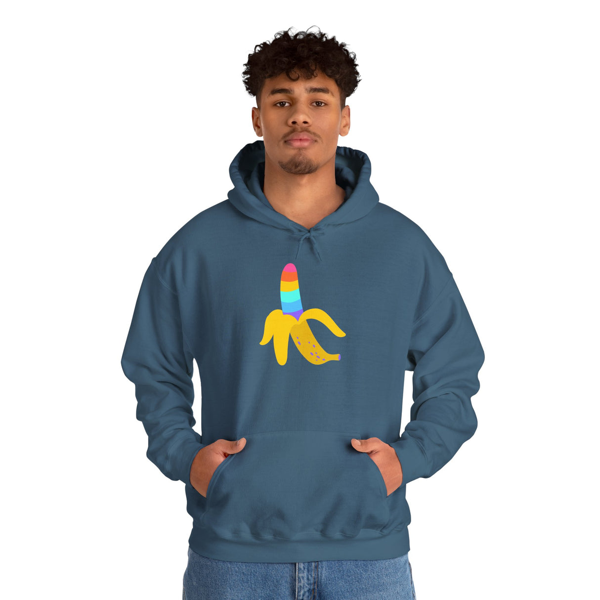 Banana Rainbow Cozy Pullover Sweatshirt