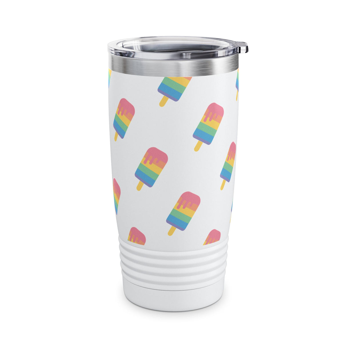 Popsicle Rainbow Tumbler, Summer Travel Cup, Eco-Friendly Drinkware, LGBTQ Pride Gift, Fun Party Accessory