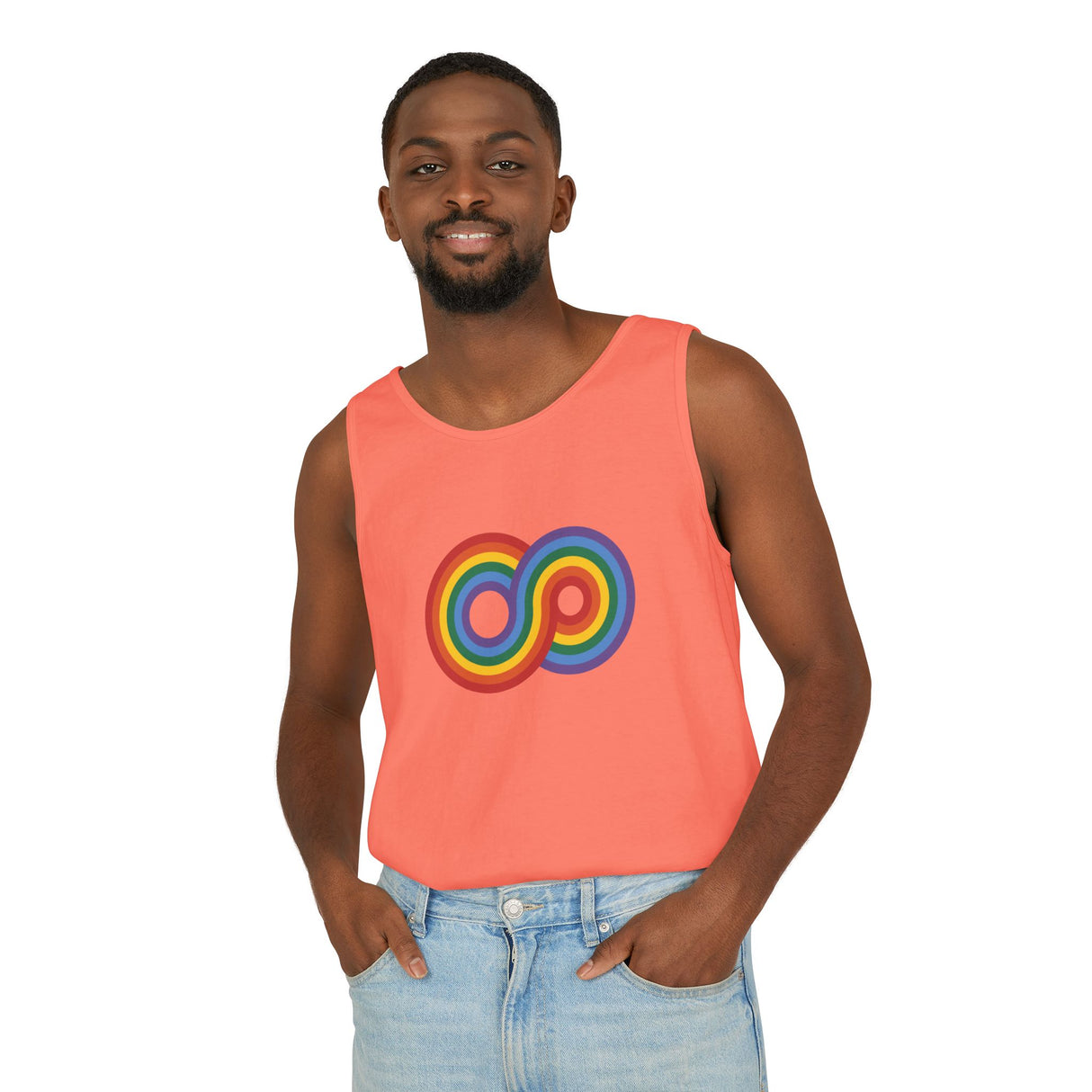 Gayfinity Rainbow Heavyweight Tank – Garment-Dyed, Endlessly Bold