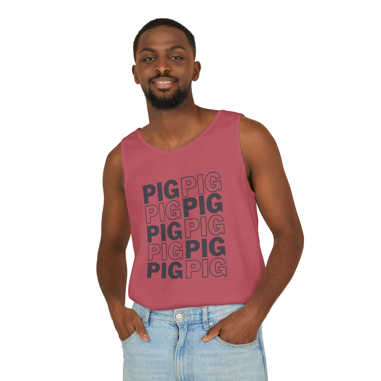 Pig Pattern Tank Top