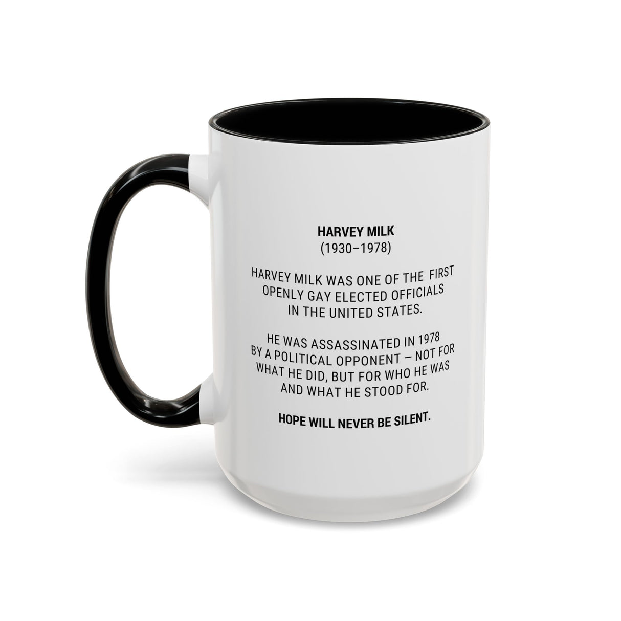 Harvey Milk Accent Mug – Drink With Defiance