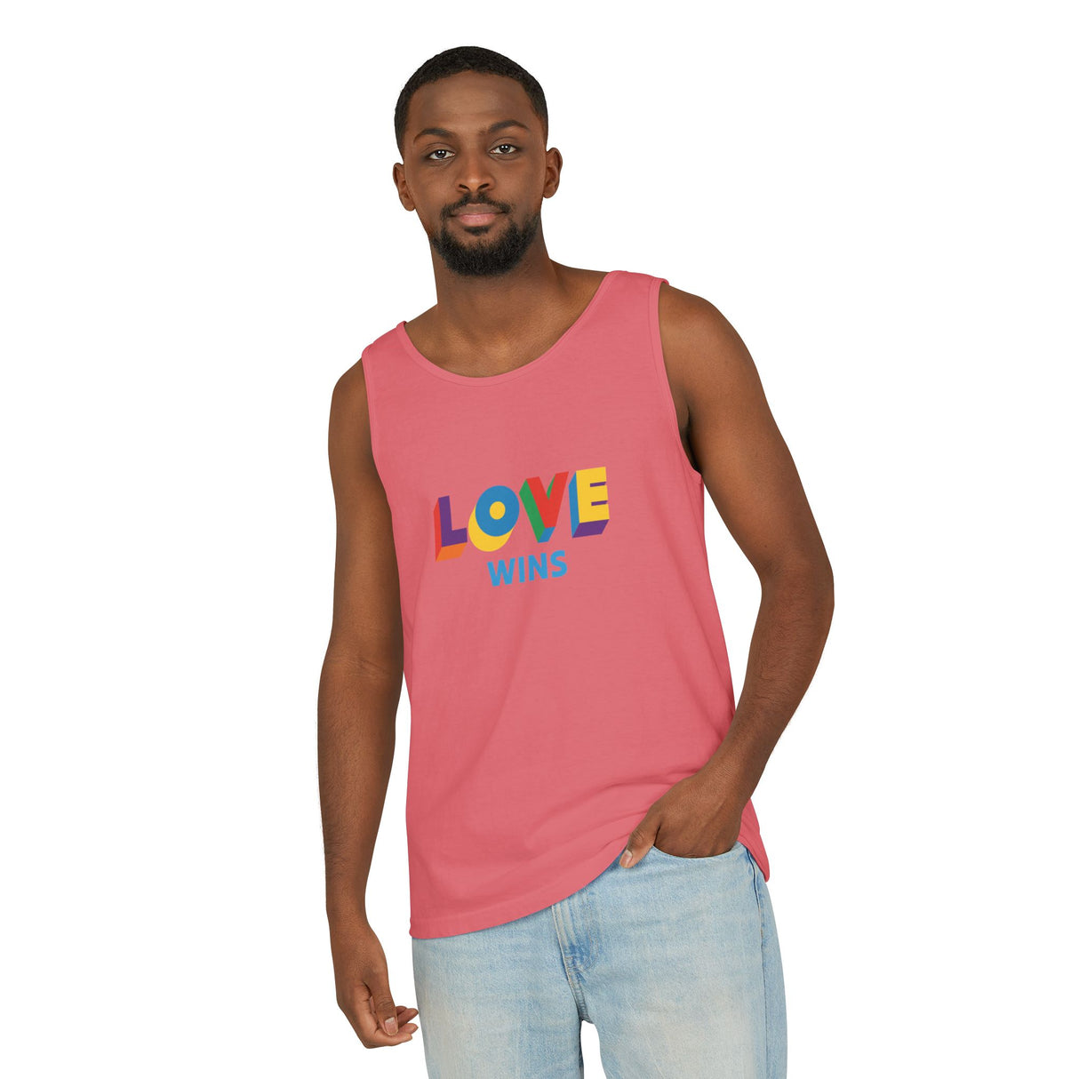 Love Wins Heavyweight Tank – Washed Soft, Worn Proud