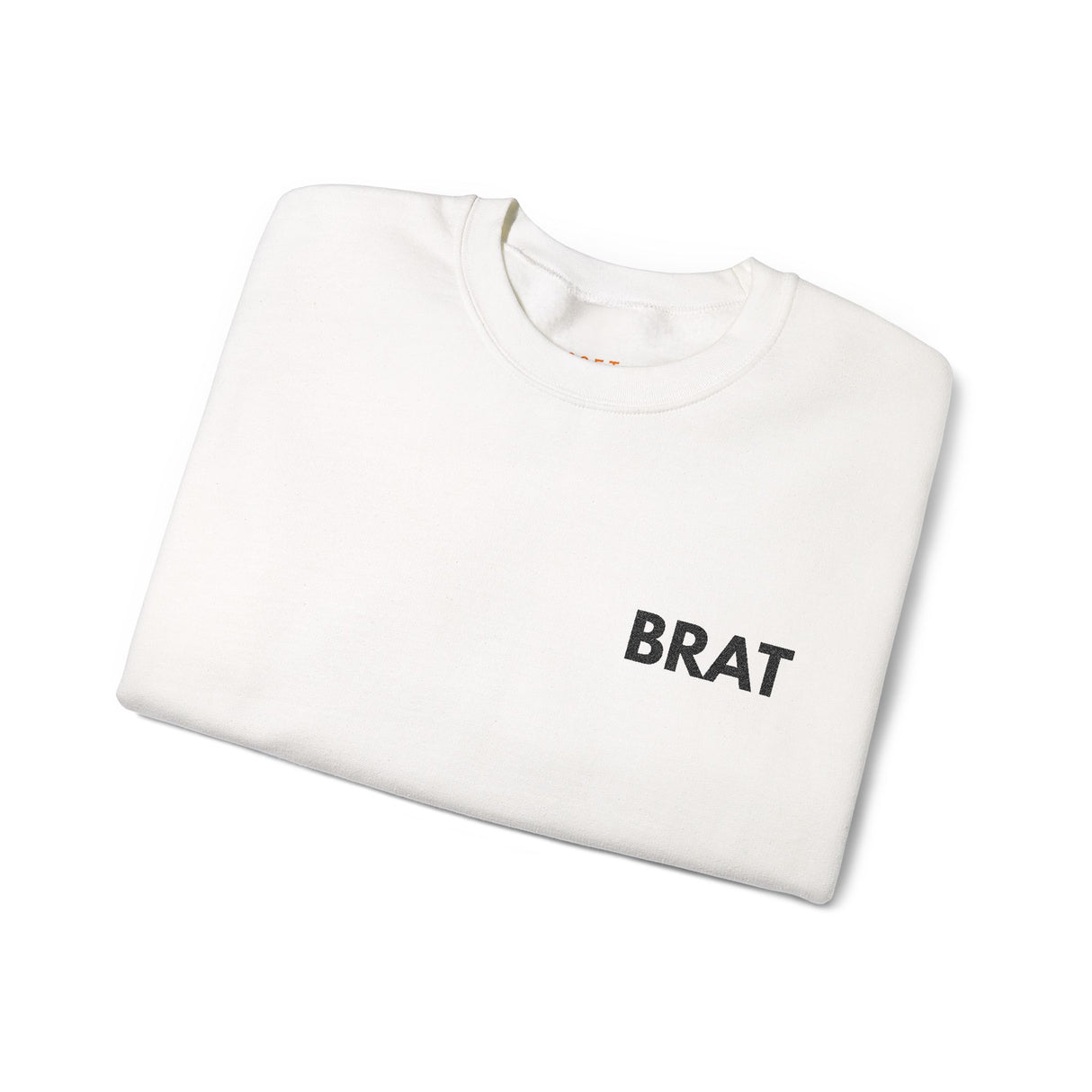 Brat Embroidered Sweatshirt – Soft Fabric, Sharp Tongue