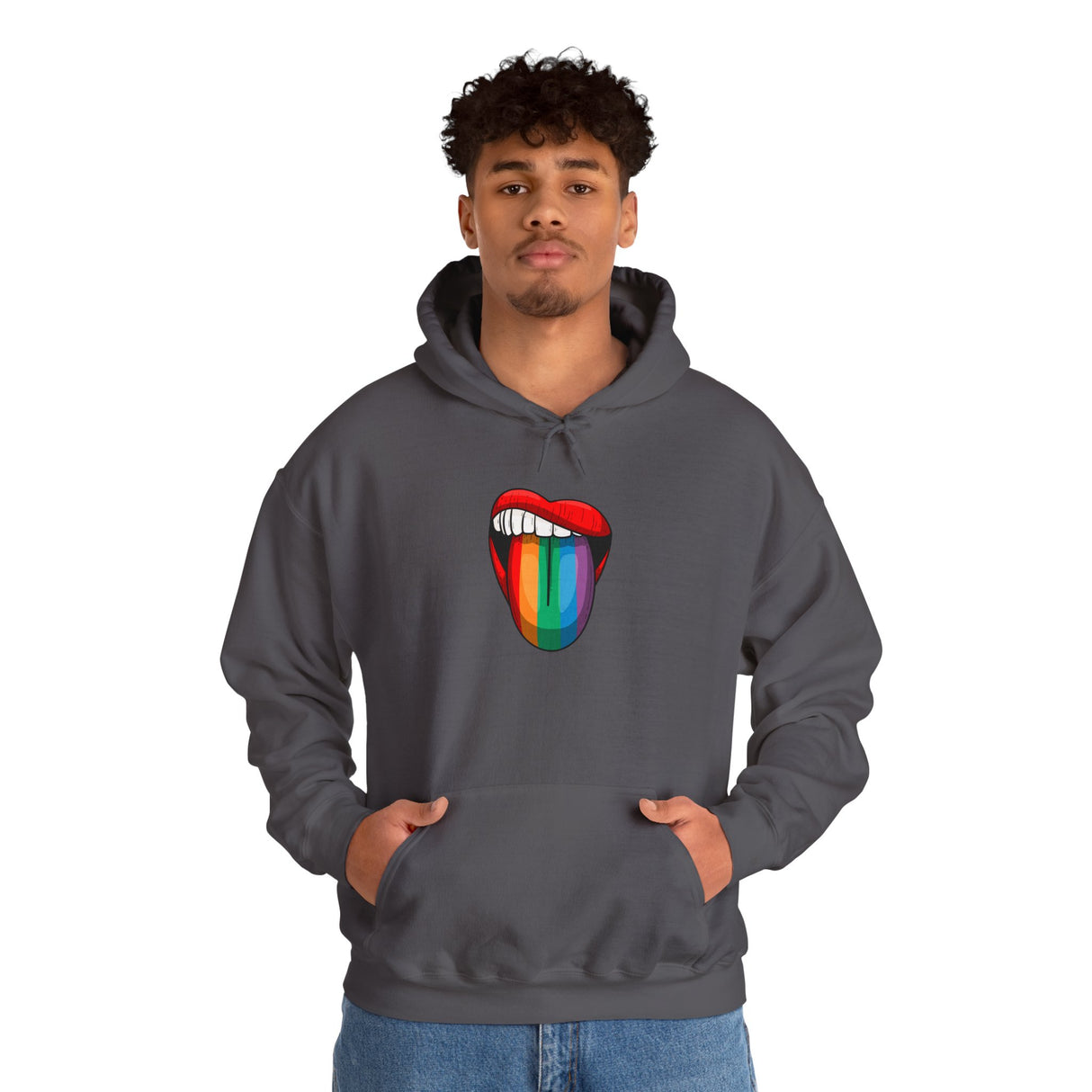 Rainbow Lick Cozy Pullover Hoodie