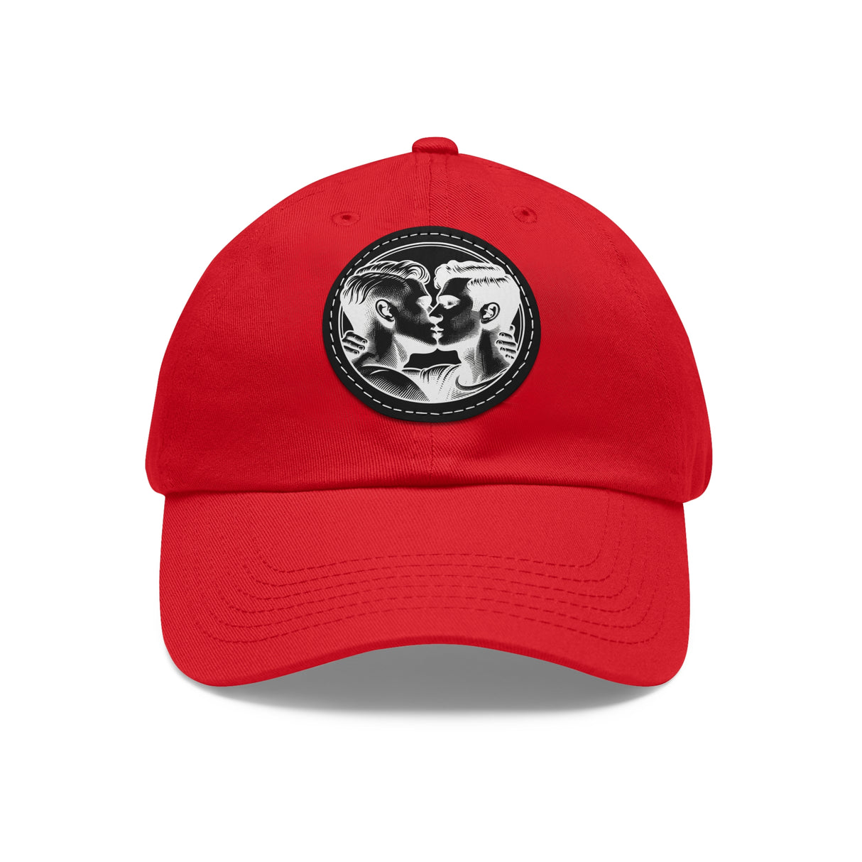 Close Enough to Breathe Dad Hat with Faux Leather Patch