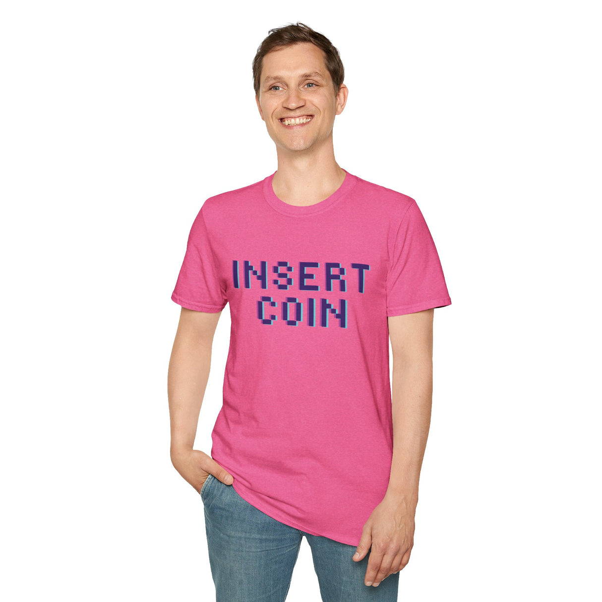Insert Coin Unisex Softstyle T-Shirt - Casual Comfort Tee for Everyday Wear